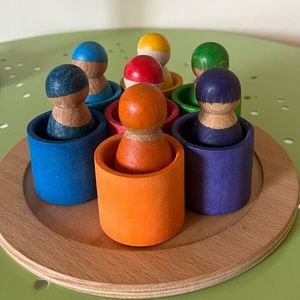 Grimm’s Wooden Toys Friends in Cups